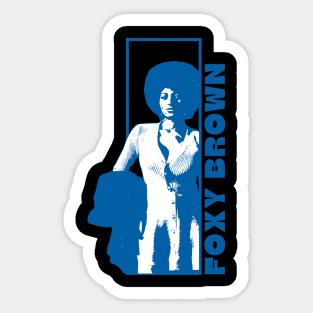 Foxy brown +++ 90s vintage Sticker